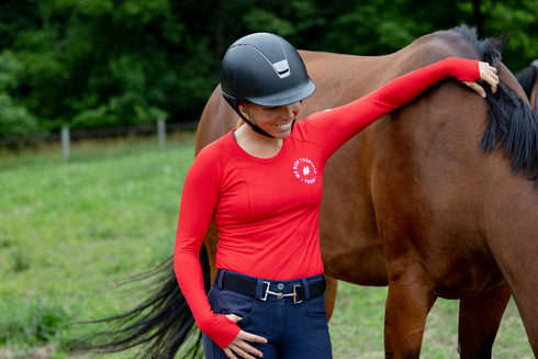 #WeRideTogether x TKEQ 'KENNEDY' Seamless Long Sleeve | Rouge
