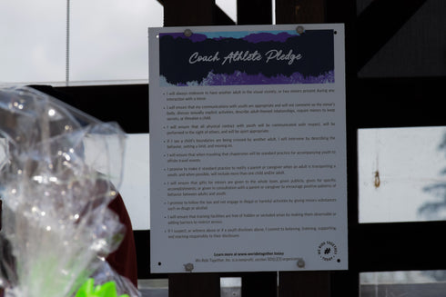 Coach Athlete Pledge Sign
