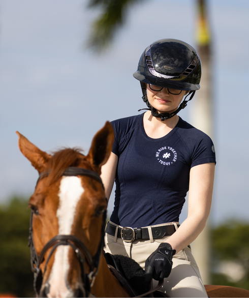 #WeRideTogether x TKEQ 'KENNEDY' Seamless Short Sleeve | Classic Navy
