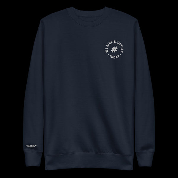 #WeRideTogether Embroidered Crewneck
